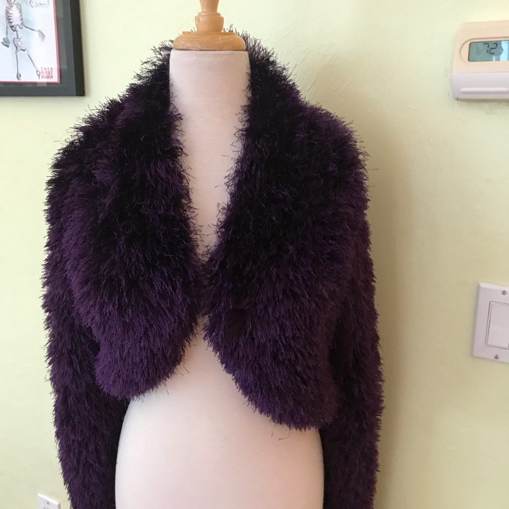 Tata Jolie Purple Fuzzy Bolero